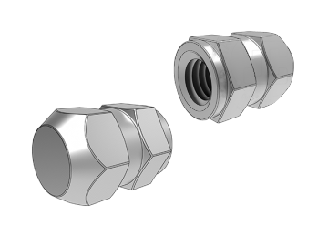 DIN16903 Tipo R Tuerca hexagonal integrada