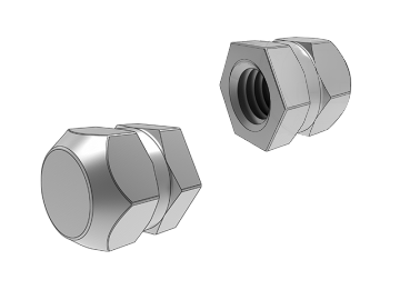 Tuerca hexagonal insertada DIN16903 tipo P