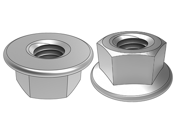 GB6177.1 Tuercas hexagonales con reborde sin dientes