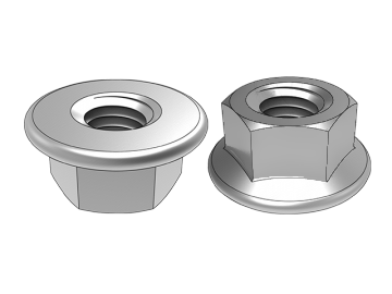 Tuerca de brida hexagonal ASME B18.2.4.4M.1