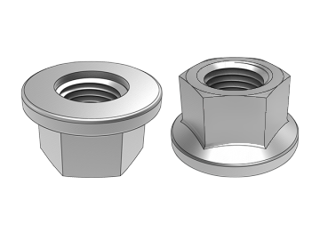 Tuerca de brida hexagonal DIN74361