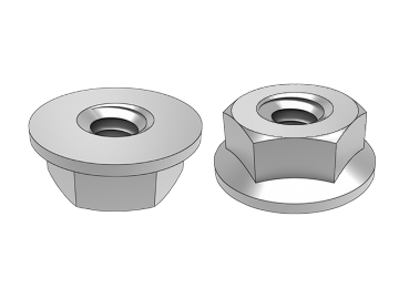 Tuerca de brida hexagonal ASME B18.2.2.12