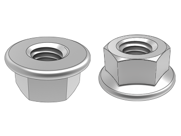 Tuercas de brida hexagonal DIN6923 sin diente