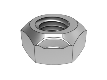 GB6184-C Tipo 1 Tuercas de seguridad hexagonales totalmente metálicas (tipo aplastado)