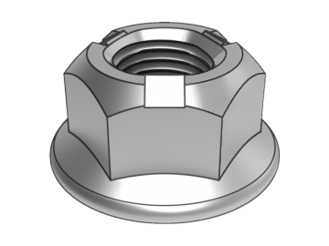 GB6187.2-B Tuerca de seguridad con brida hexagonal totalmente metálica con paso fino (presión de tres puntos)