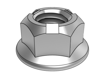 GB6187.1-B Tuerca de seguridad con brida hexagonal flexionada completamente dorada (presión de tres puntos)