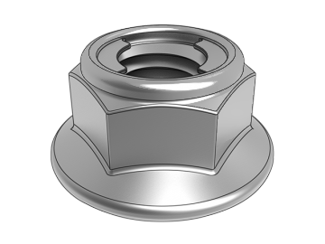 Tuercas de seguridad con reborde hexagonal totalmente metálicas DIN6927 (tipo embrague)