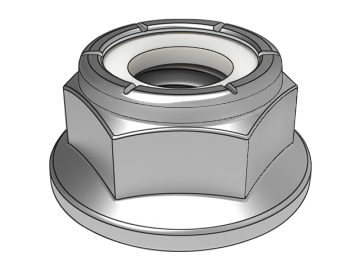 ASME B18.16.6.9 Tuercas de seguridad con reborde hexagonal con inserto no metálico Baini