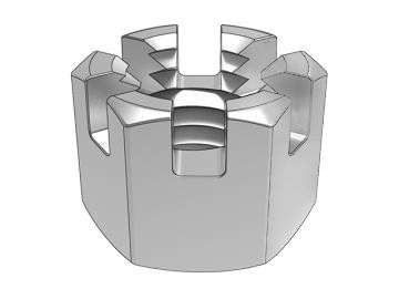 ¿Cuál es la resistencia mecánica y la capacidad de carga de las tuercas ranuradas hexagonales?